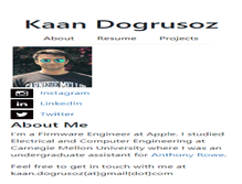 Tablet Screenshot of kaandogrusoz.com